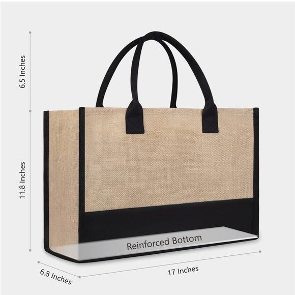 Personalized Initial Canvas Bag - Picture 2 of 4